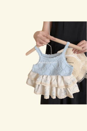 ست تاپ دامن سولینا آبی