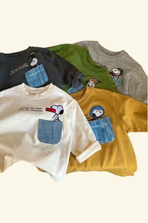 بلوز اسنوپی جیب دار